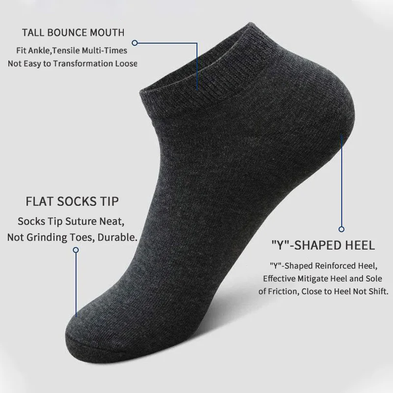 5 paar unisex casual effen kle - Women'S Ankle Accessories recensie en prijs