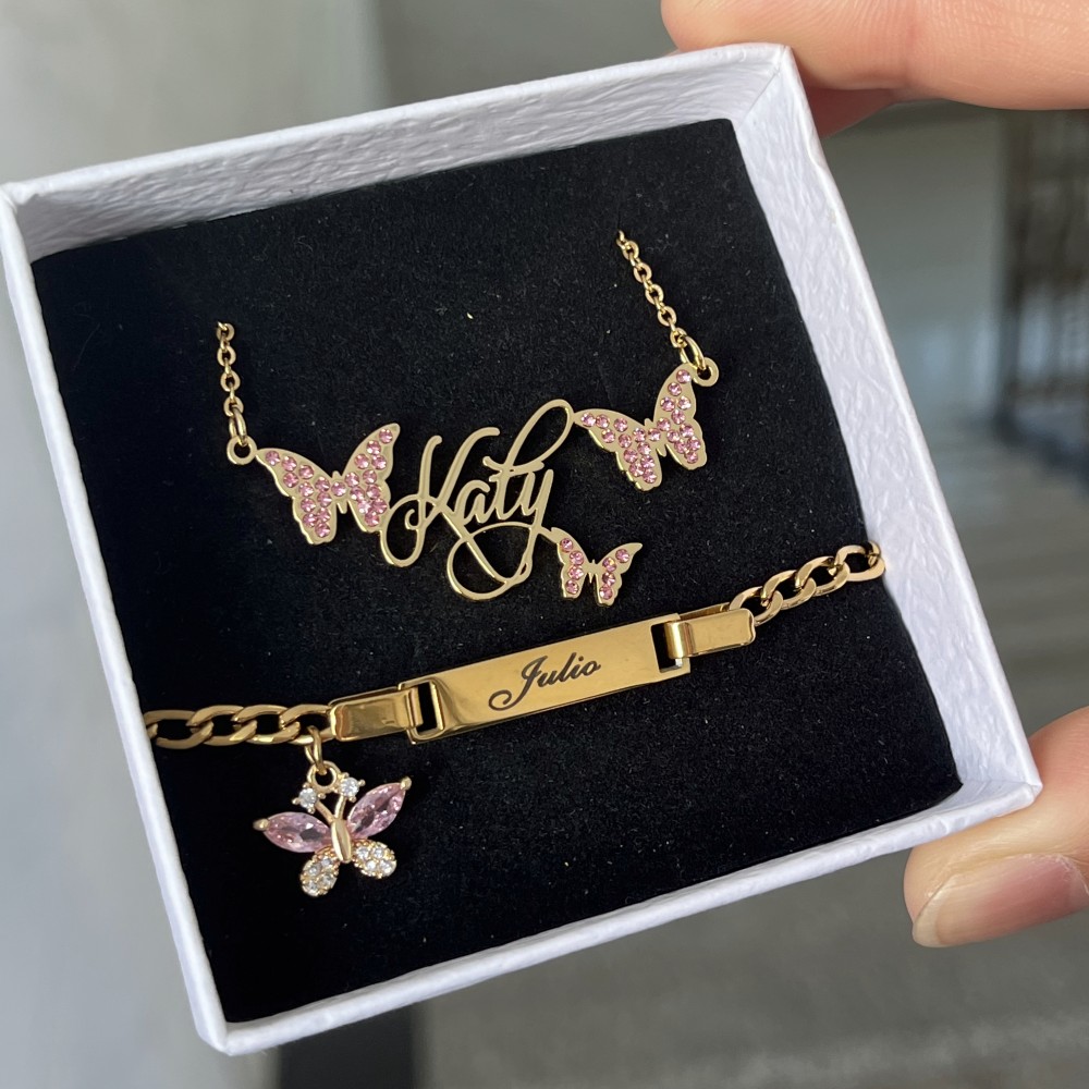Duoying Custom Roze Vlinder Se - Women Accessories Gift Set recensie en prijs