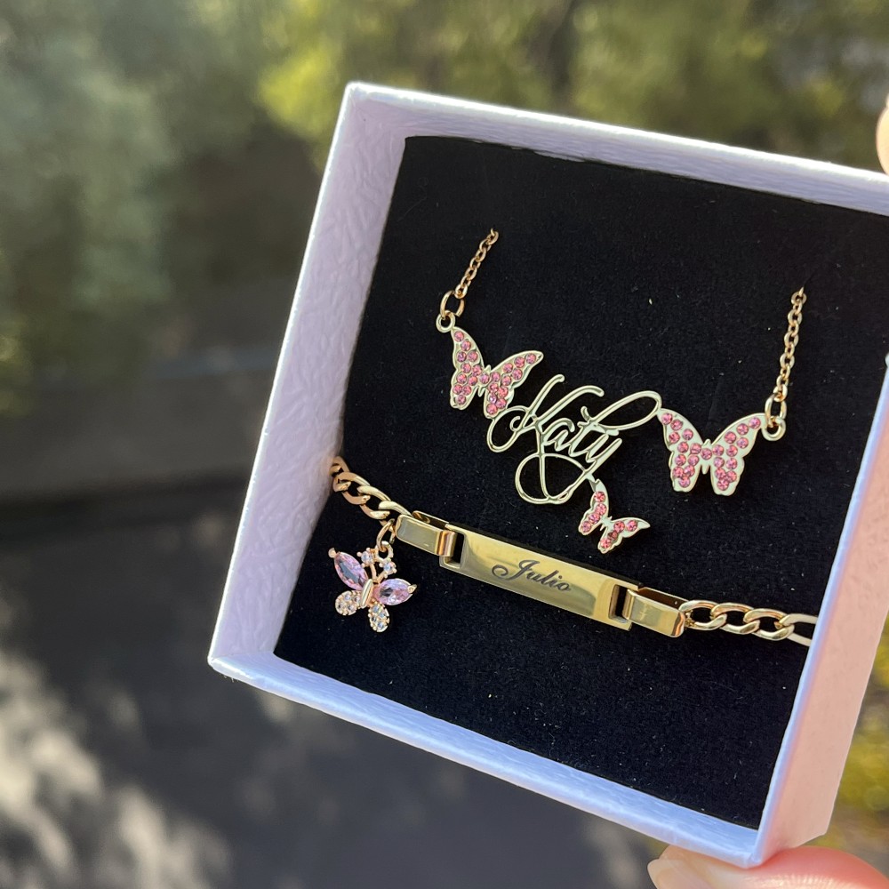 Duoying Custom Roze Vlinder Se - Women Accessories Gift Set recensie en prijs