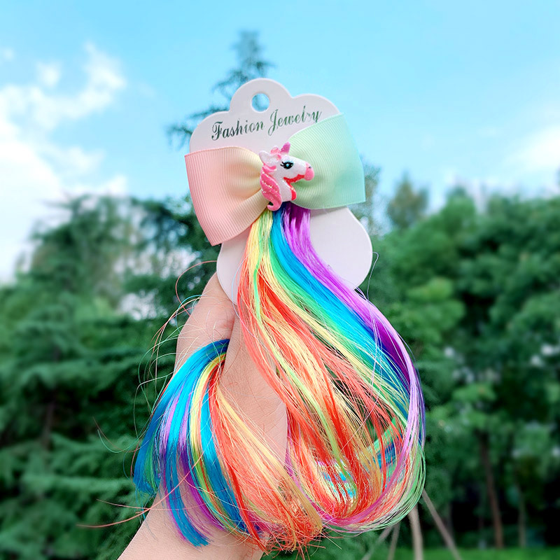 Kleurrijke Haar Stuk Haar Exte - Women'S Accessories Rainbow Shops recensie en prijs