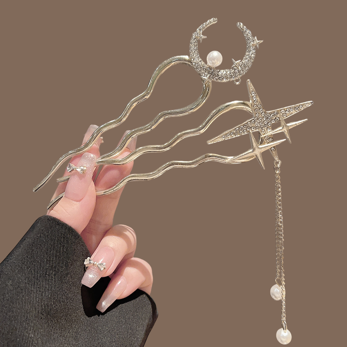 Parel Bloem Hart Maan U-vormig - Women Accessories Shop recensie en prijs