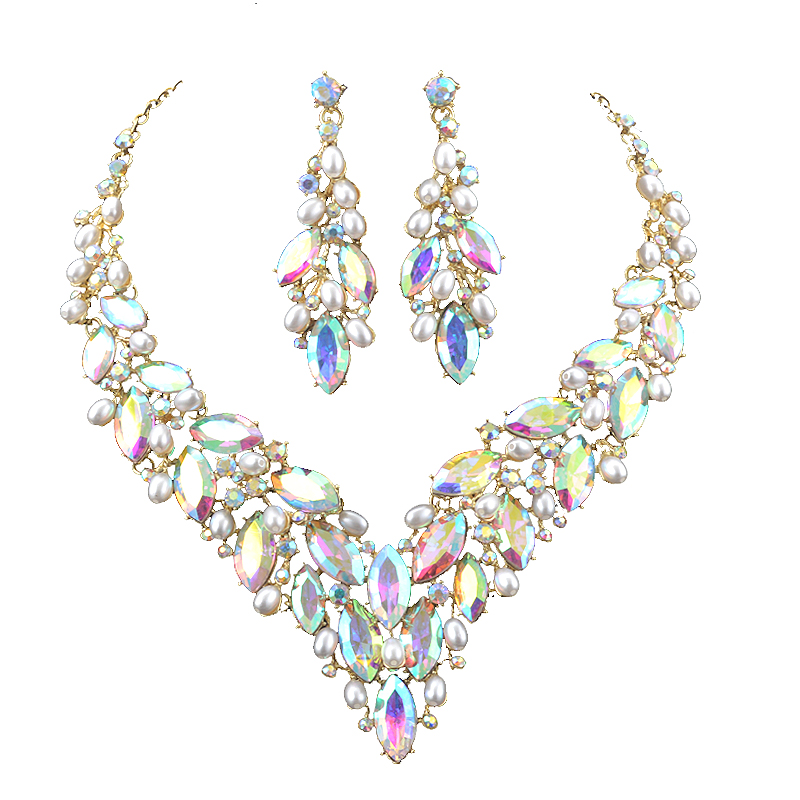 Delicate Gold Parel Kristallen - Women Accessories Gift Set recensie en prijs